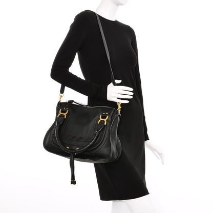 Chloe Calfskin Medium Marcie Satchel Black 2 of 6