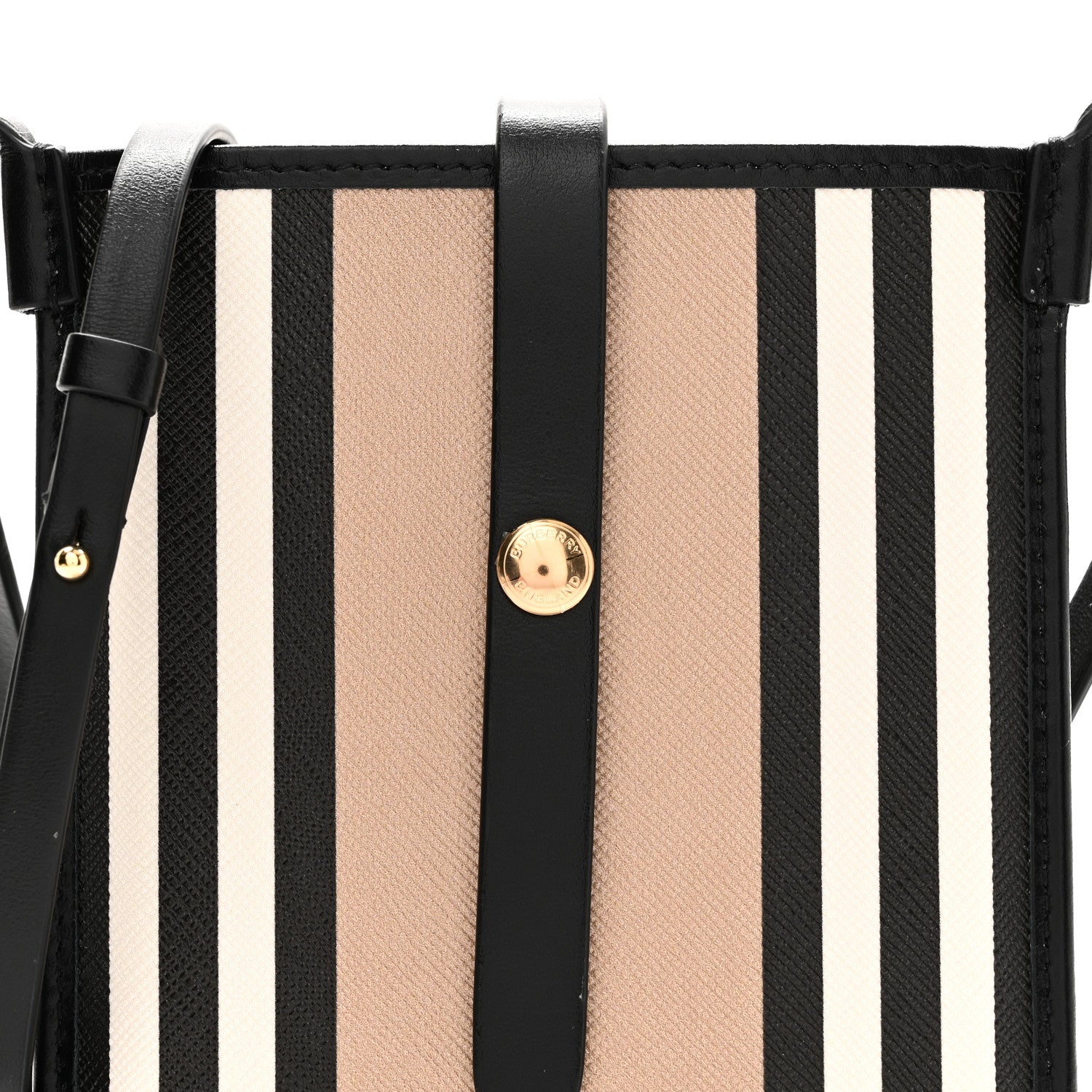 Burberry E-Canvas Calfskin Icon Stripe Anne Phone Case With Strap Archive Beige 7 of 7