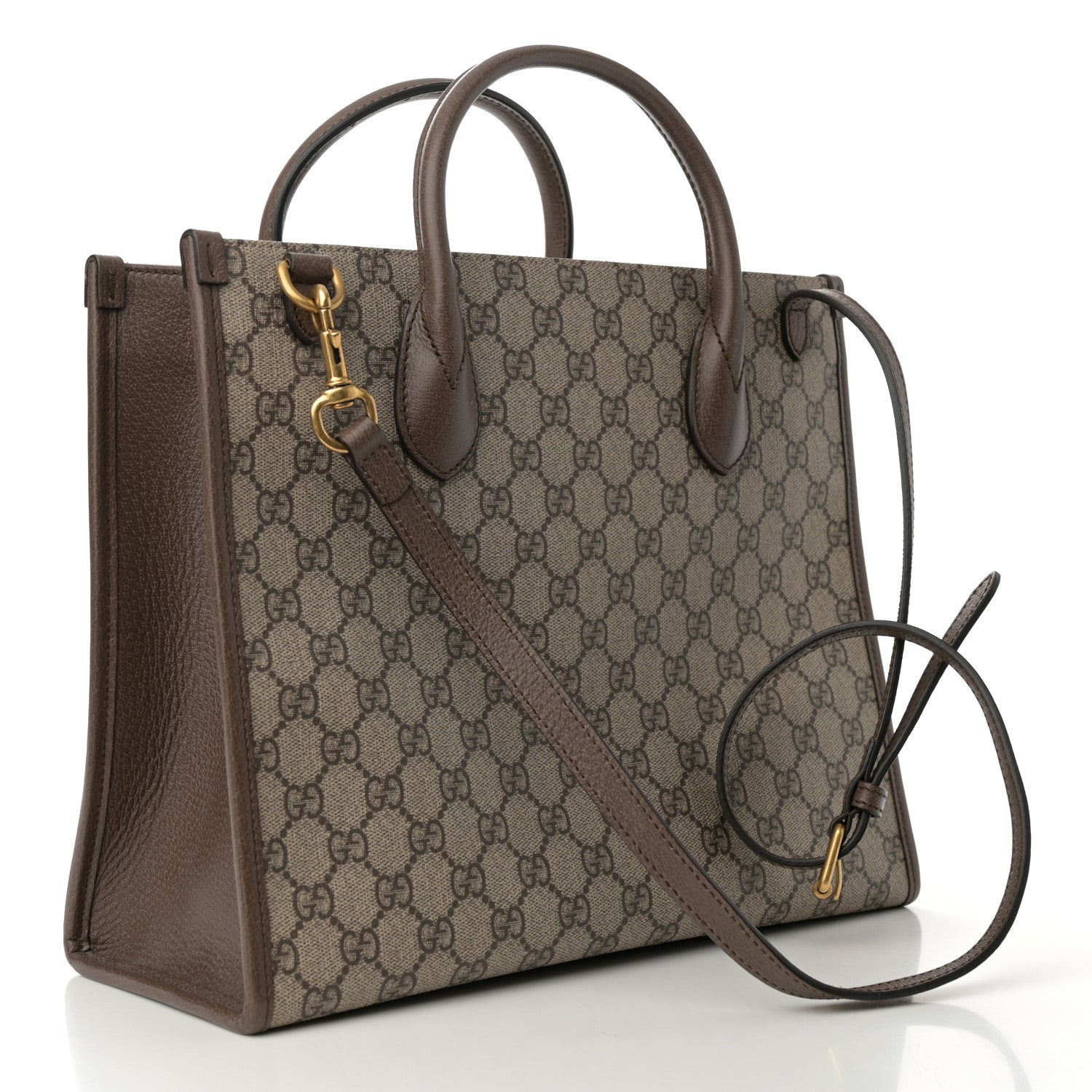 Gucci X DISNEY GG Supreme Monogram Donald Duck Retro Interlocking G Tote Bag Beige Multicolor New Acero 3 of 11