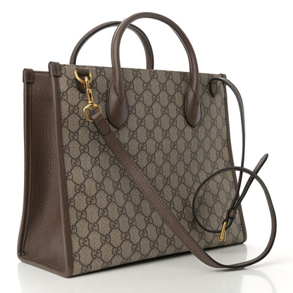 Gucci X DISNEY GG Supreme Monogram Donald Duck Retro Interlocking G Tote Bag Beige Multicolor New Acero 3 of 11