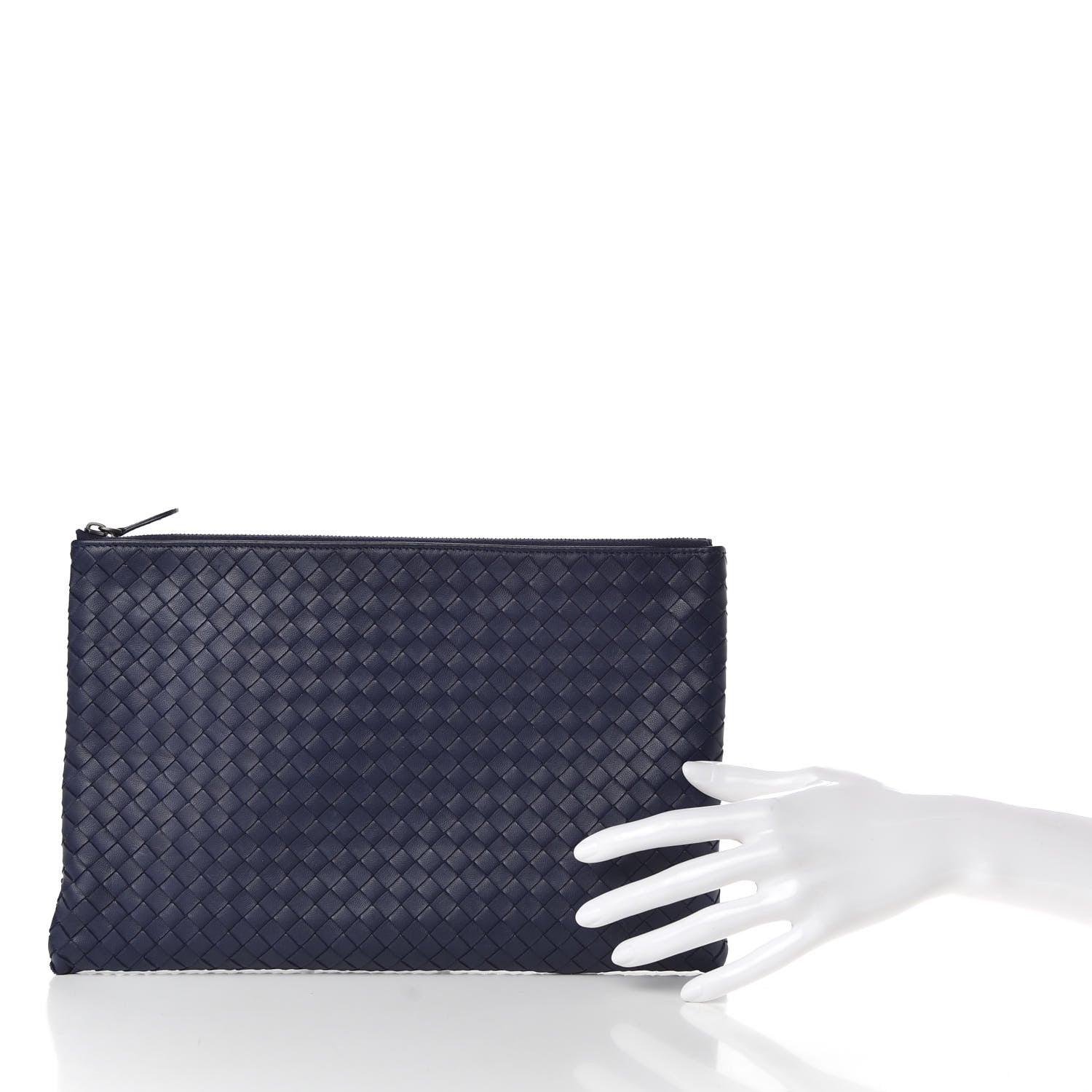 Bottega Veneta Nappa Intrecciato Large Flat Zip Biletto Pouch 2 of 6