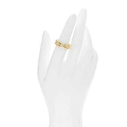 David Yurman 18K Yellow Gold Double Cable Band Ring 53 6.25 2 of 5