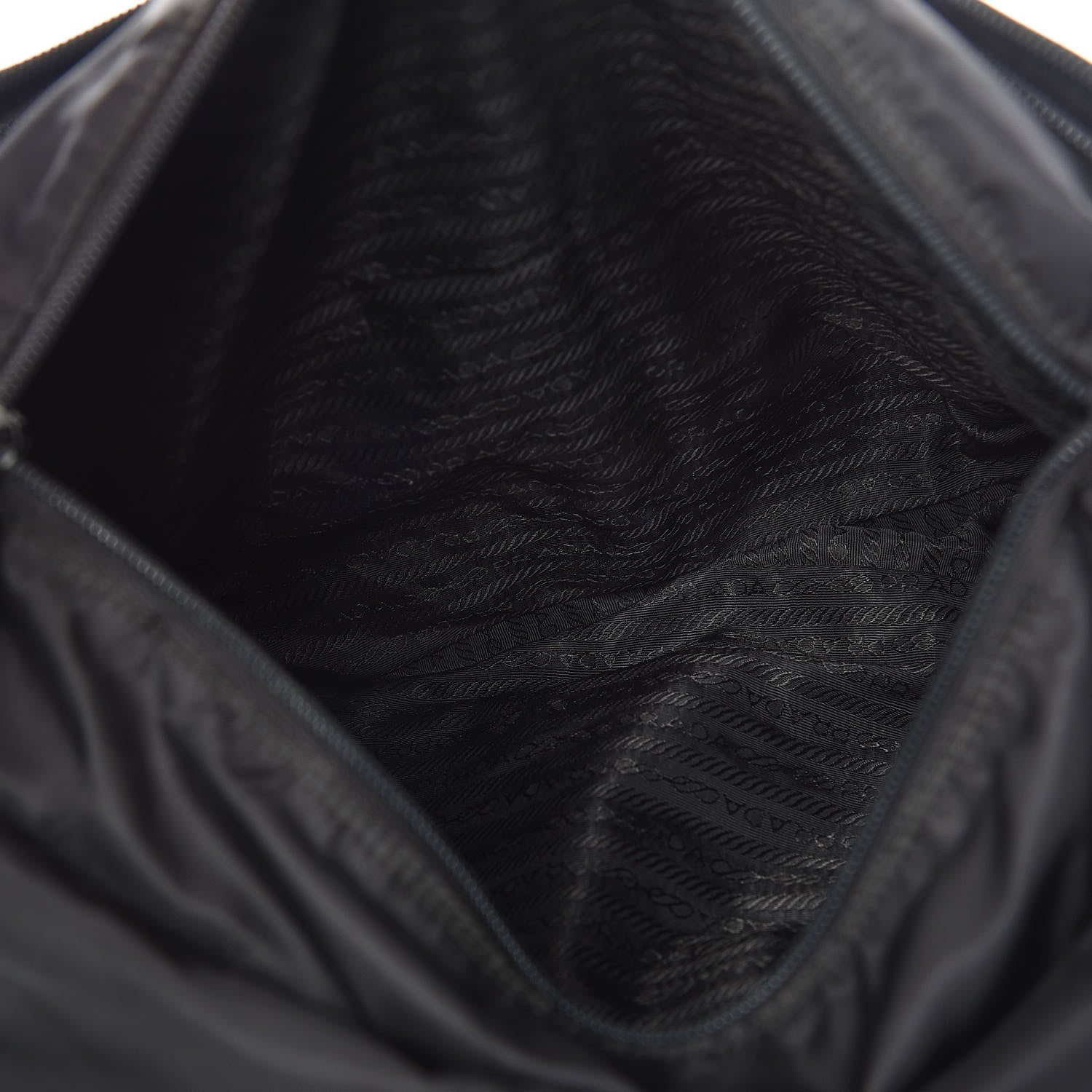 Prada Tessuto Nylon Messenger Bag Black 7 of 10