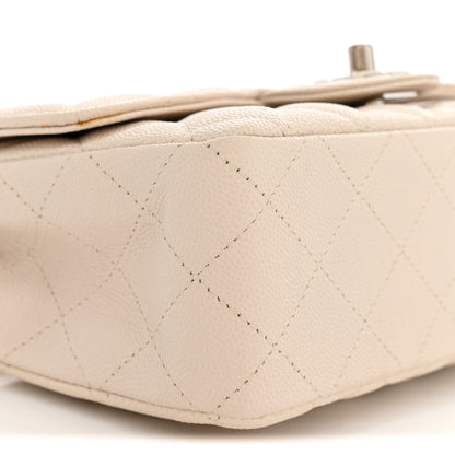 Chanel Caviar Quilted Mini Rectangular Flap Light Beige 9 of 13