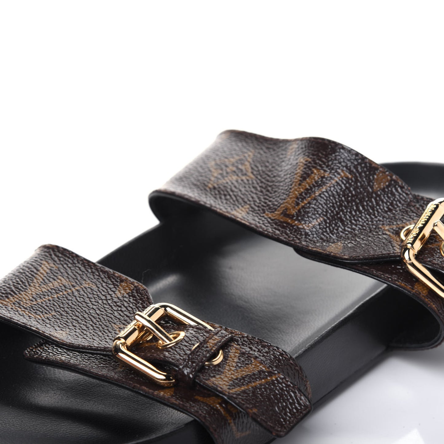 Monogram Bom Dia Mule Sandals 39.5 Black