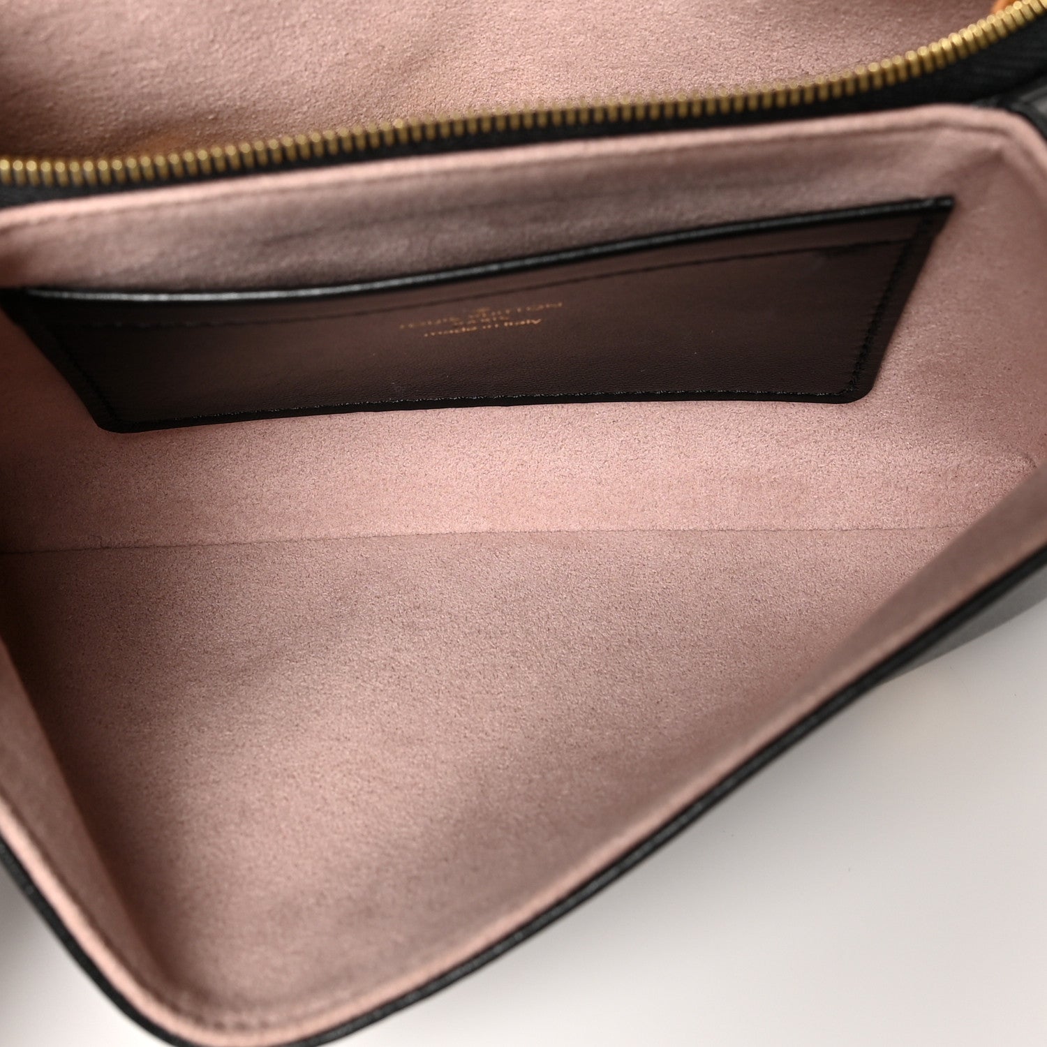 Louis Vuitton Lambskin Embossed Monogram Pochette Coussin Black 5 of 10