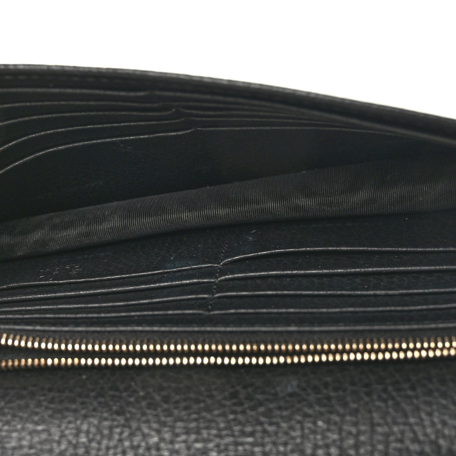 Gucci Dollar Calfskin Interlocking G Chain Wallet Black 5 of 8
