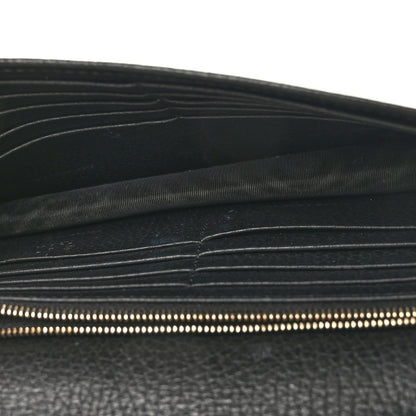 Gucci Dollar Calfskin Interlocking G Chain Wallet Black 5 of 8