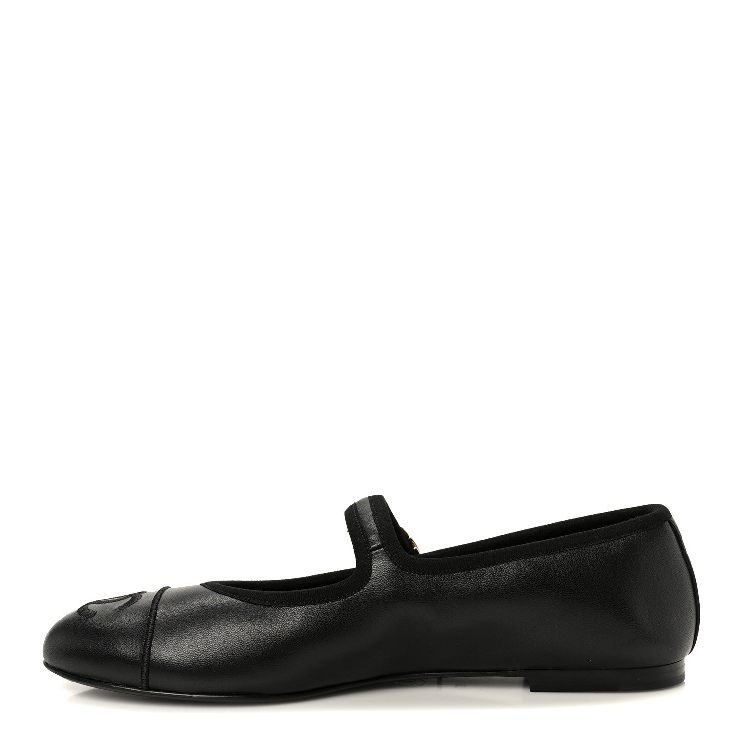 Chanel Lambskin Mary Jane Flats 37 Black 1 of 9