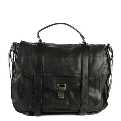 Proenza Schouler Lambskin PS1 Extra Large Satchel Black 1 of 11