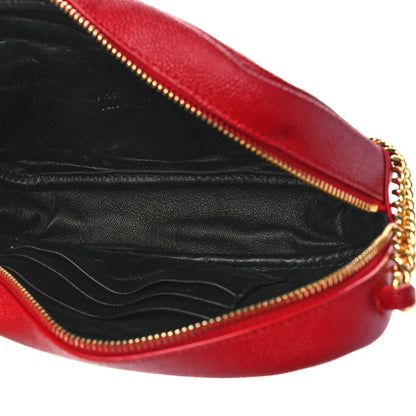Saint Laurent Grain De Poudre Matelasse Monogram Mini Lou Camera Bag Eros Red 5 of 11