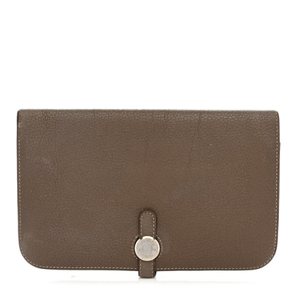 Hermes Togo Dogon Duo Wallet Etoupe 1 of 12