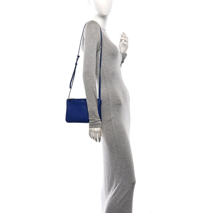 Celine Lambskin Small Trio Crossbody Bag Indigo 2 of 10