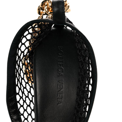Bottega Veneta Mesh Nappa Chunky Chain Sandals 38.5 Black 7 of 8