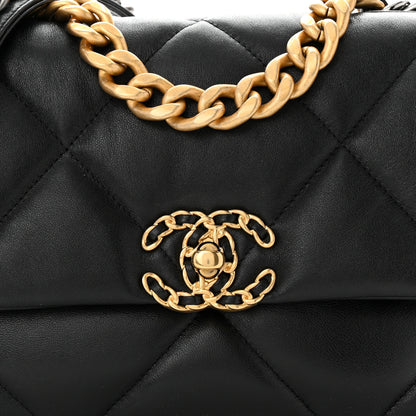 Chanel Lambskin Quilted Medium Chanel 19 Flap Black 8 of 10