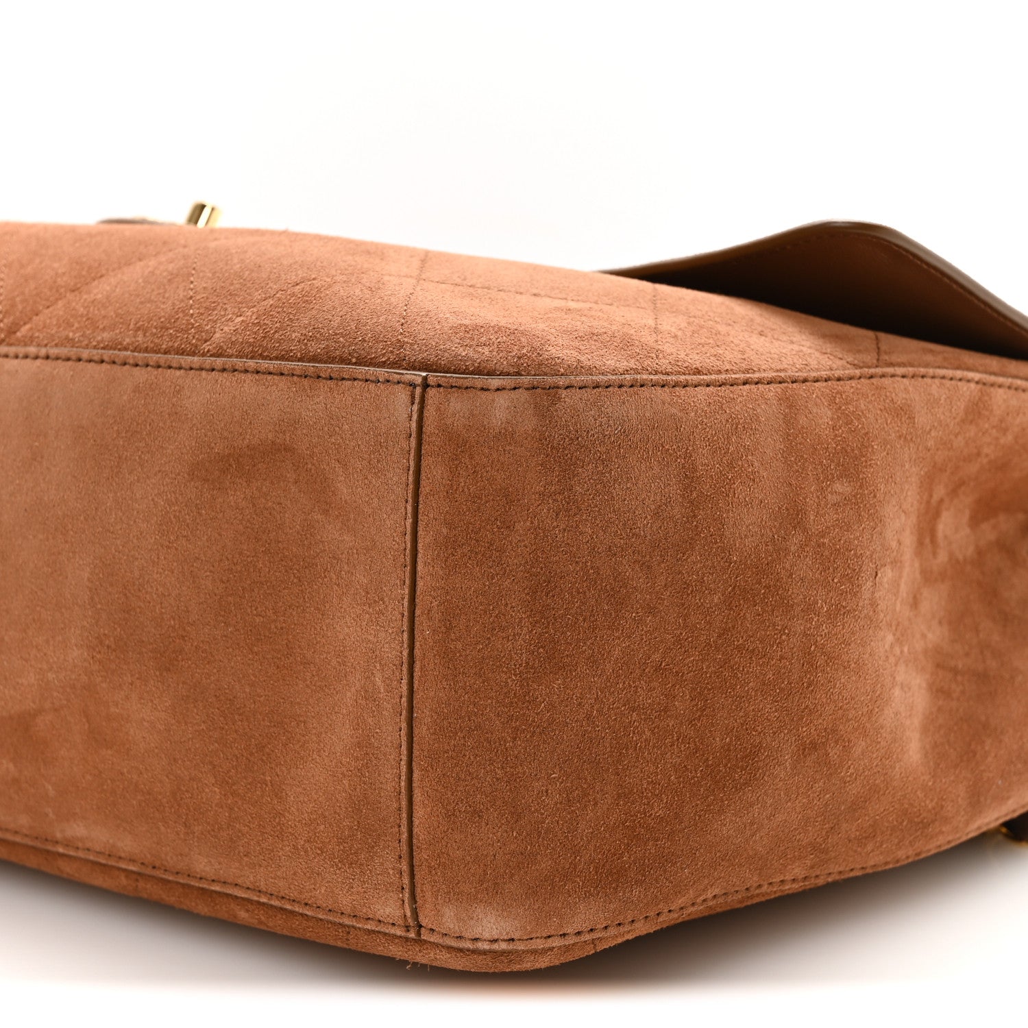 Chanel Suede Calfskin Souplissimo Maxi Flap Camel 10 of 11