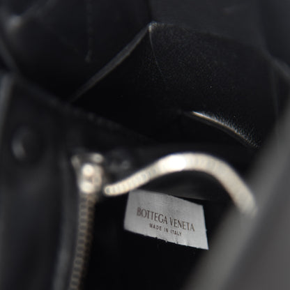 Bottega Veneta Lambskin Maxi Intrecciato Cassette Crossbody Bag Black 10 of 12