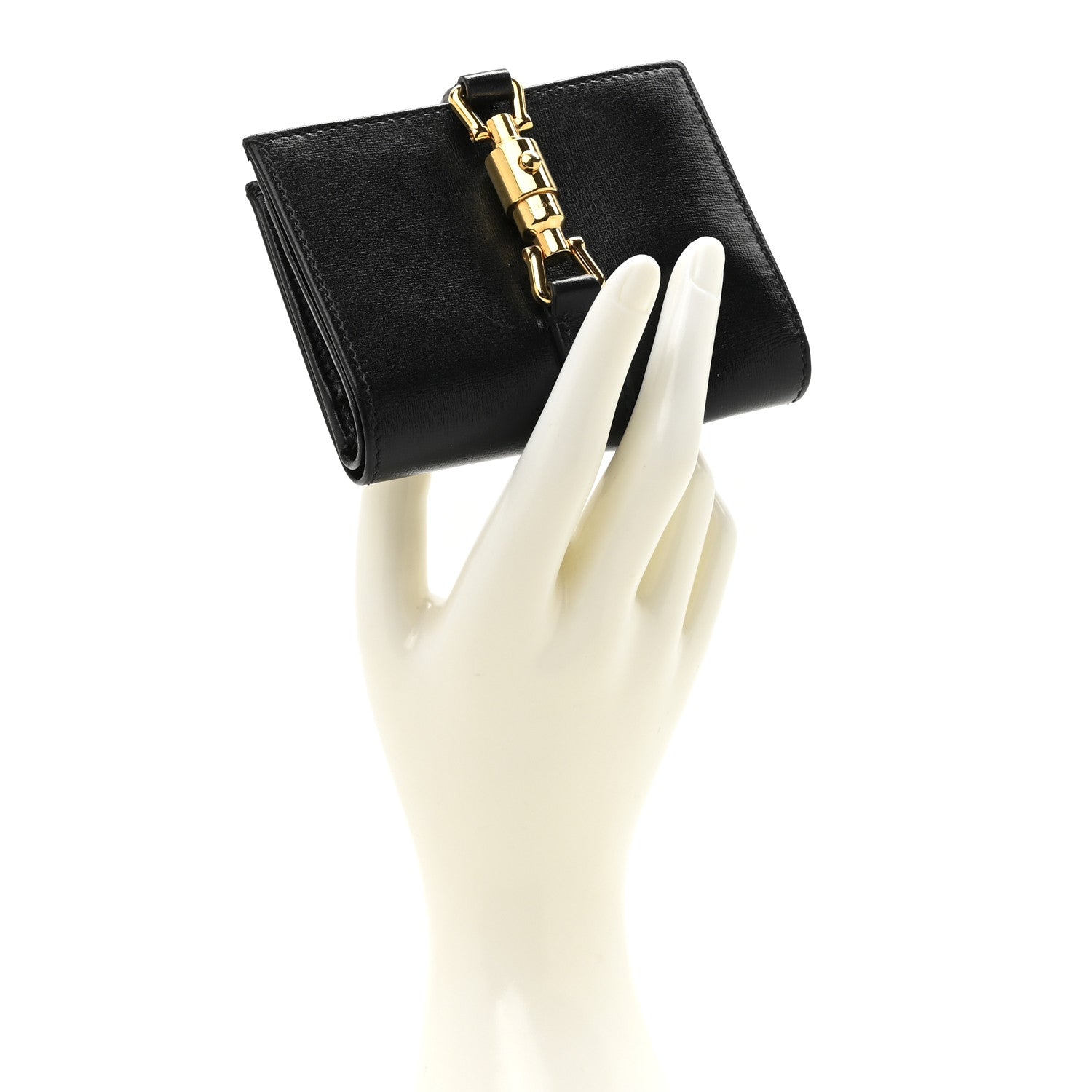 Gucci Calfskin Jackie 1961 Card Case Black 2 of 8