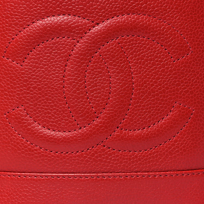 Chanel Caviar Vanity Cosmetic Case Red 9 of 11