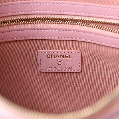 Chanel Iridescent Caviar Quilted Medium Cosmetic Case Rose Pink 6 of 9