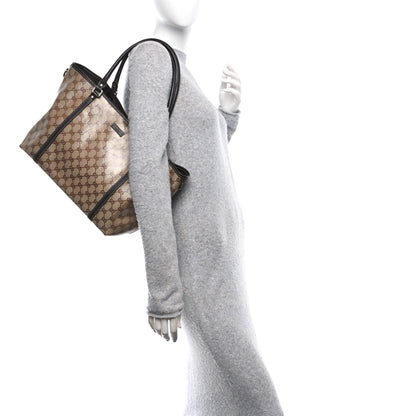 Gucci Crystal Monogram Medium Joy Tote Beige Ebony Testa Di Moro 2 of 11
