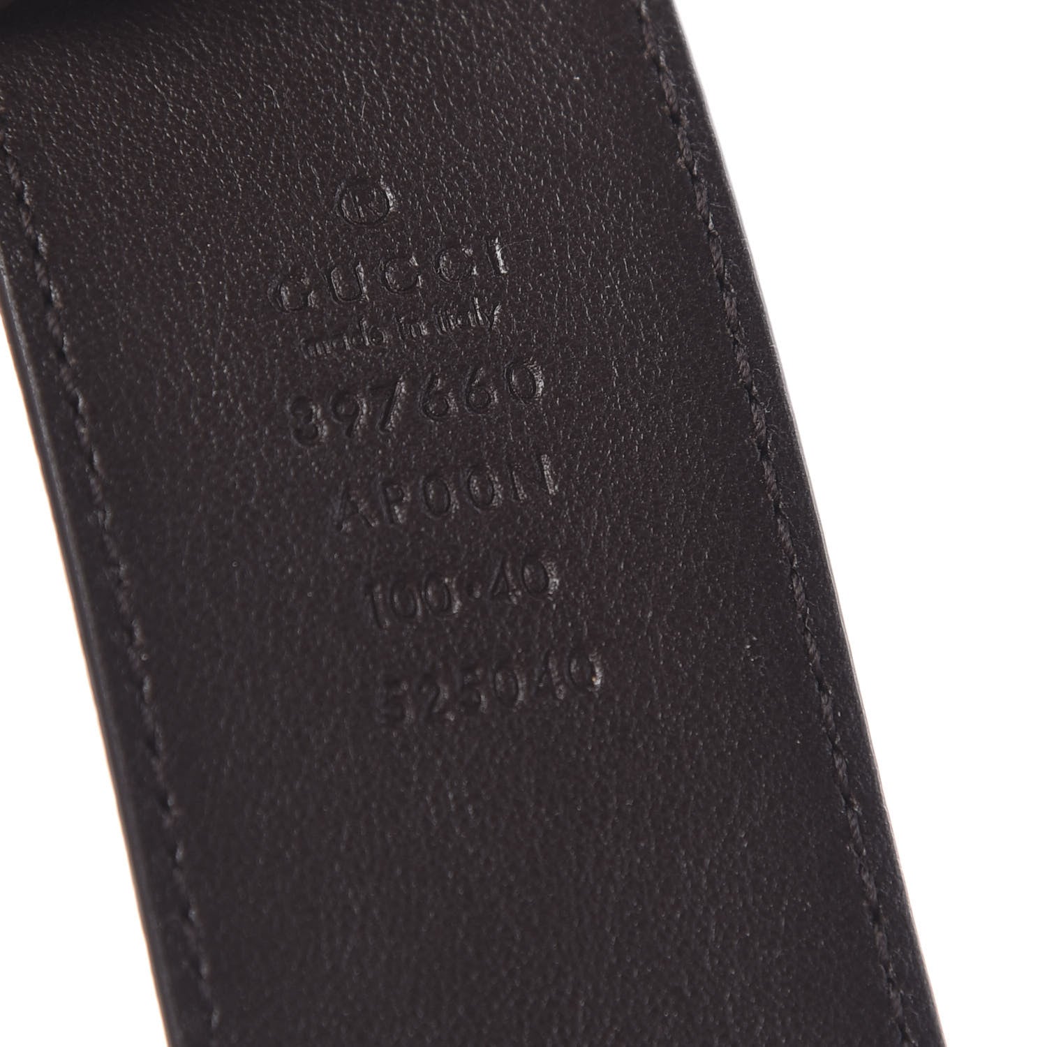 Gucci Moon Calfskin Nickel Double G 40mm Belt 100 40 Dark Cocoa 3 of 5