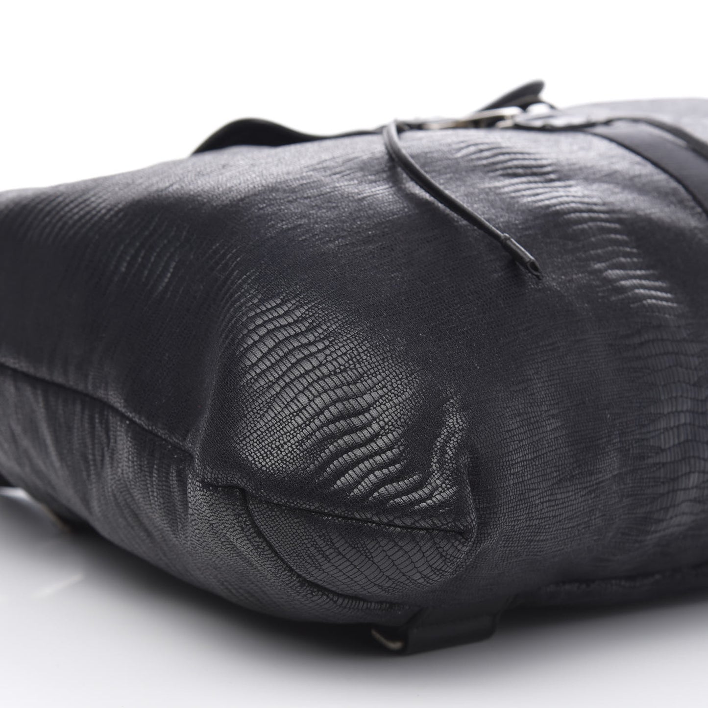 Lizard Printed Jersey Backpack Black