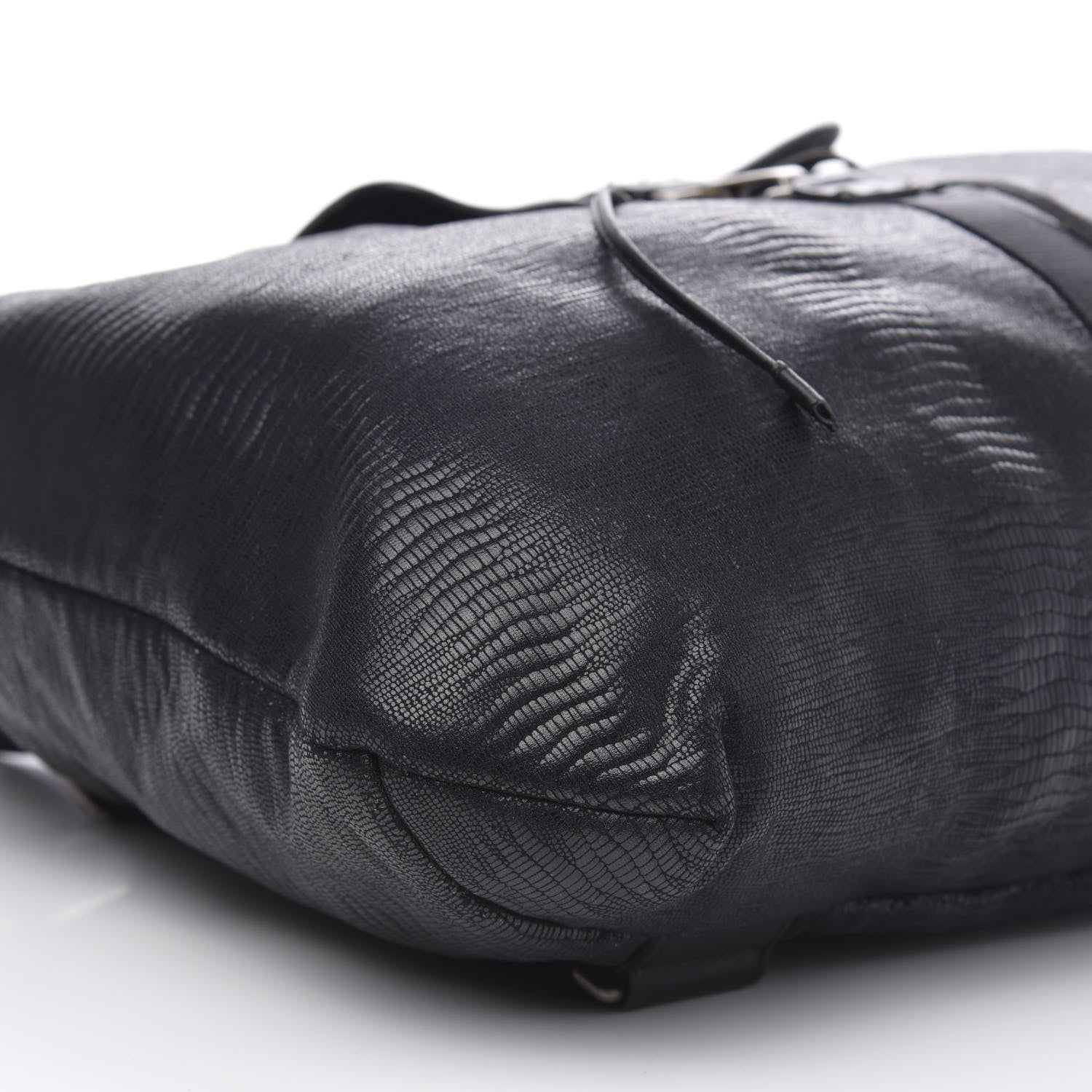 Chanel Lizard Printed Jersey Backpack Black 8 of 9