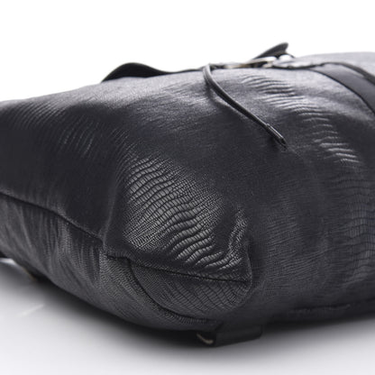 Chanel Lizard Printed Jersey Backpack Black 8 of 9