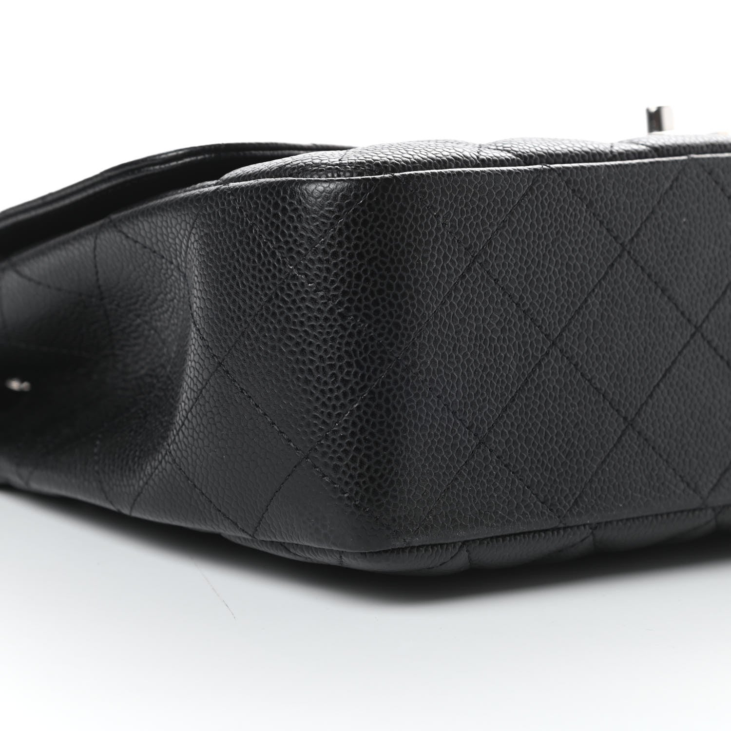 Chanel Caviar Quilted Jumbo Single Flap Black 10 of 11