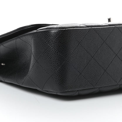 Chanel Caviar Quilted Jumbo Single Flap Black 10 of 11