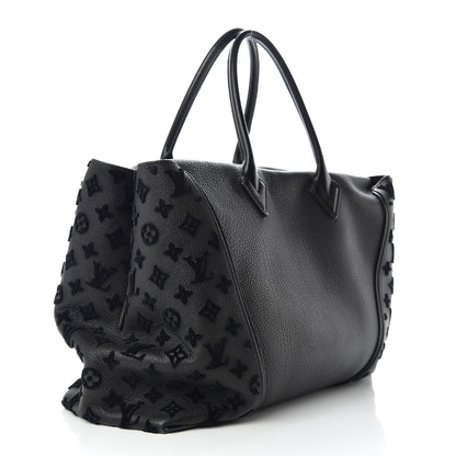Louis Vuitton Cuir Orfevre Veau Cachemire Tote W GM Black 3 of 14