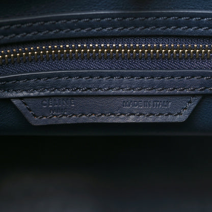 Celine Smooth Calfskin Mini Luggage Navy Blue 5 of 13