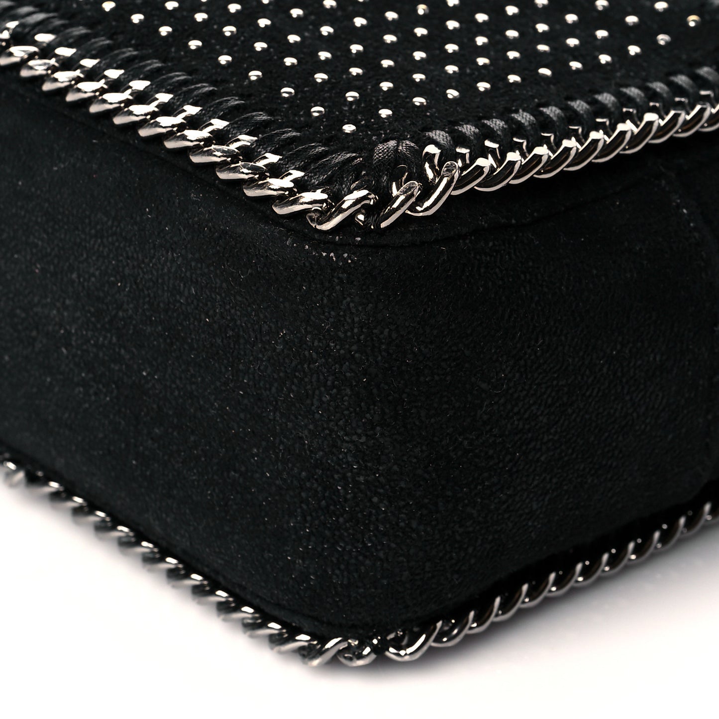 Shaggy Deer All Over Studs Falabella Crossbody Camera Bag Black
