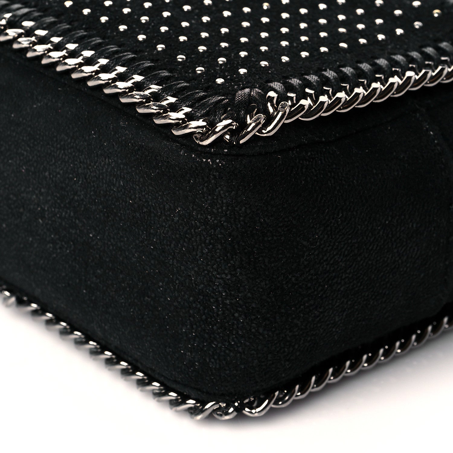 Stella McCartney Shaggy Deer All Over Studs Falabella Crossbody Camera Bag Black 8 of 11
