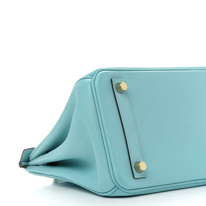 Hermes Swift Birkin 25 Bleu Atoll 9 of 12
