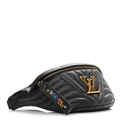 Louis Vuitton Calfskin Quilted New Wave Bumbag Black 4 of 10