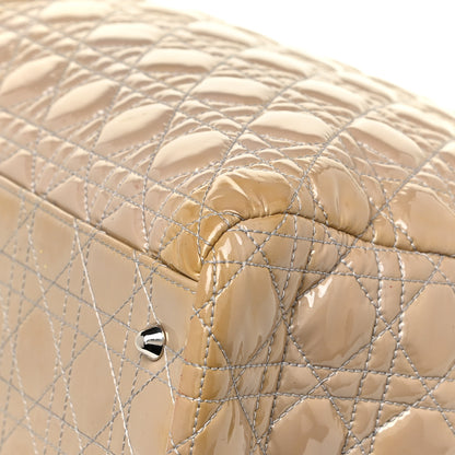 Christian Dior Patent Cannage Large Dior Soft Shopping Tote Beige 9 of 25
