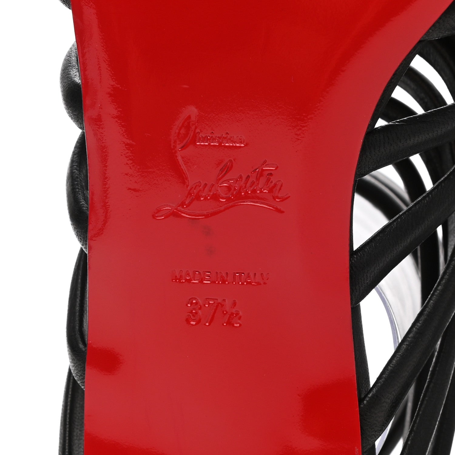 Christian Louboutin Nappa Catchetta Flats 37.5 Black 6 of 7