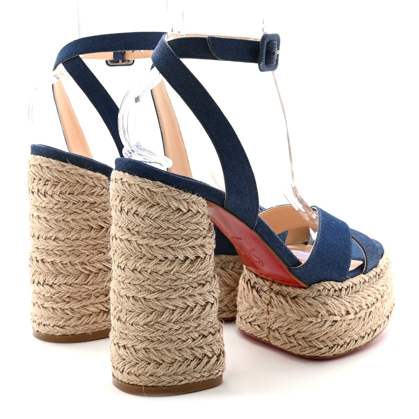 Denim Mariza 130 Espadrille Sandals 41 Blue Natural