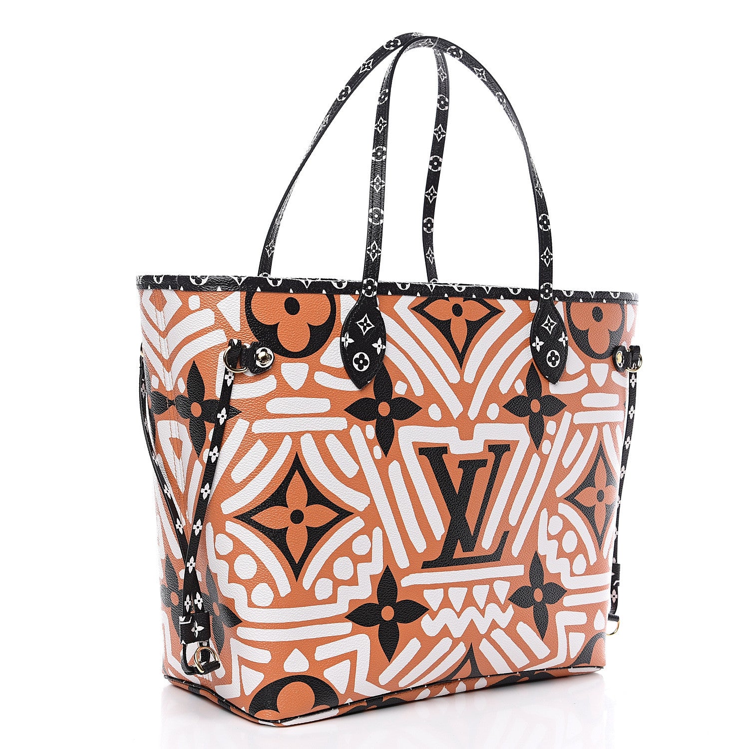 Louis Vuitton Monogram Giant Crafty Neverfull MM Creme Caramel 2 of 8