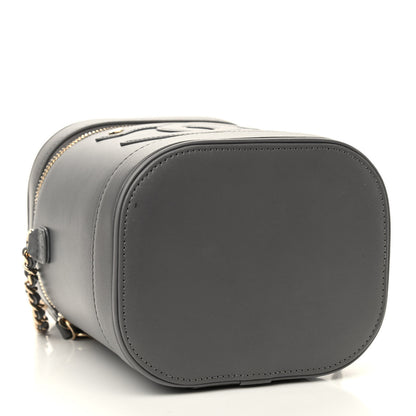 Chanel Lambskin Timeless Vanity Cosmetic Case Grey 4 of 10