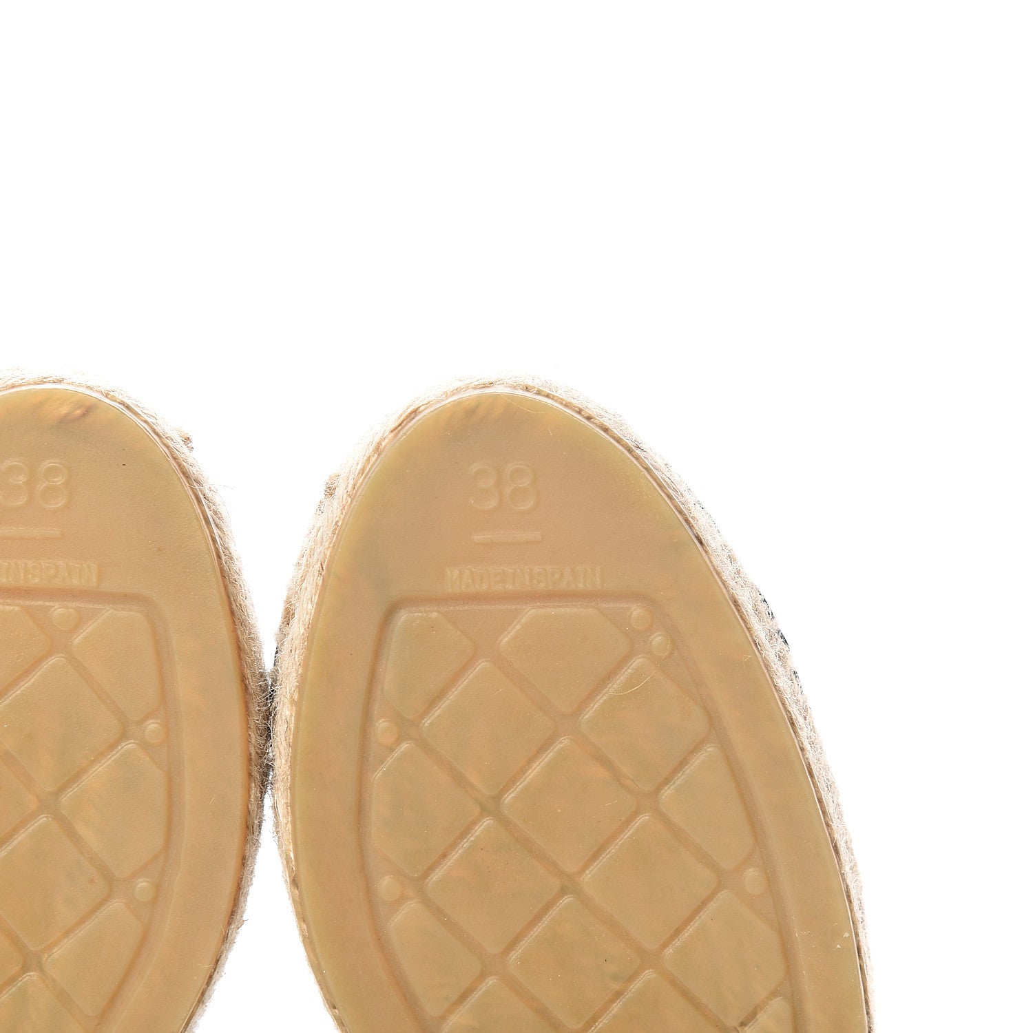 Chanel Patent Calfskin Crystal CC Espadrilles 38 Black 6 of 10