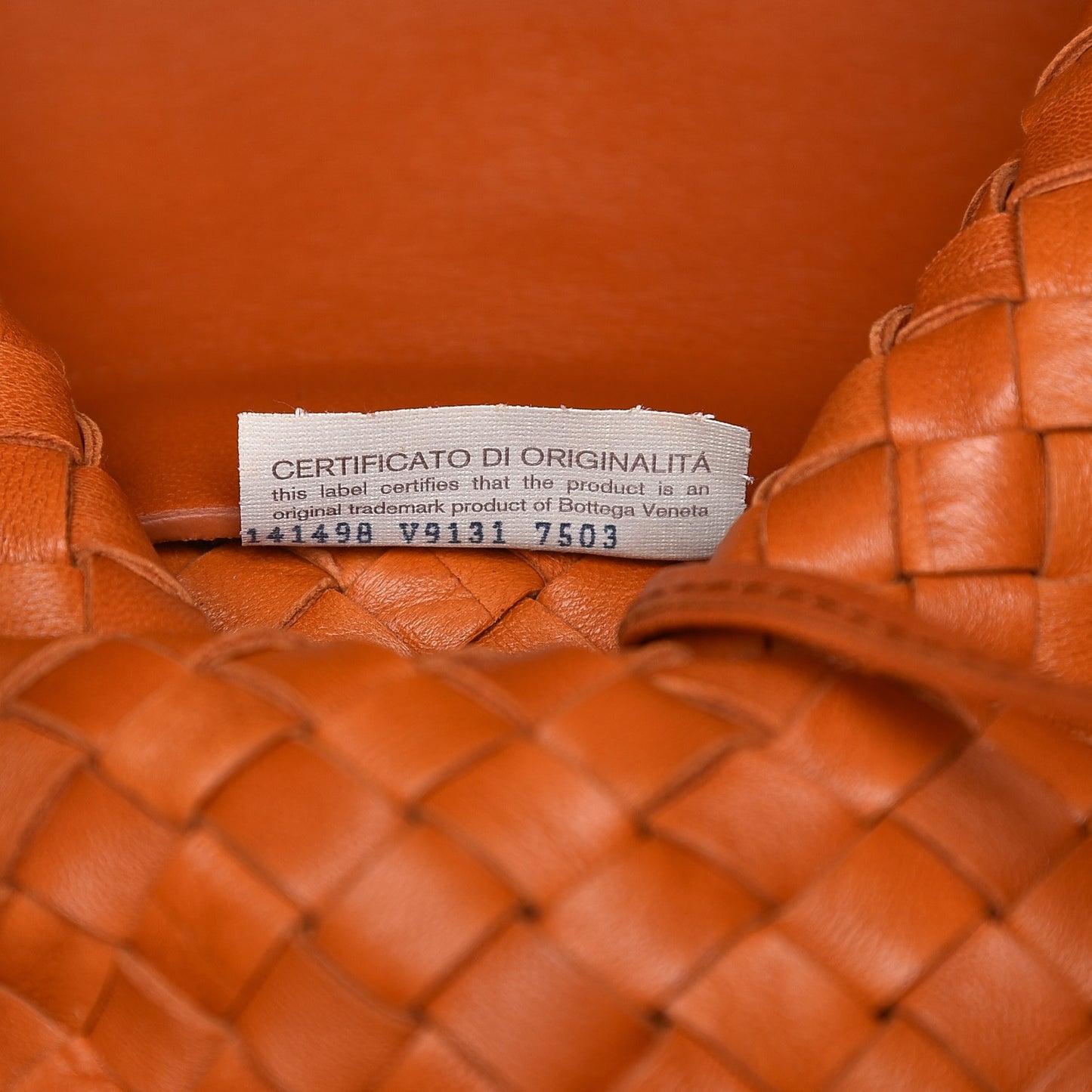 Nappa Intrecciato Mini Cabat Clementine