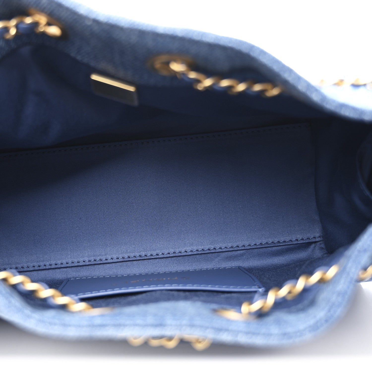 Chanel Washed Denim Quilted Mini Chanel 25 Handbag Blue 5 of 11