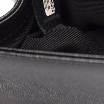 Chanel Caviar Chevron Quilted Medium Boy Flap Black 7 of 11