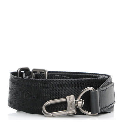 Louis Vuitton Canvas Adjustable Shoulder Strap Black 1 of 5