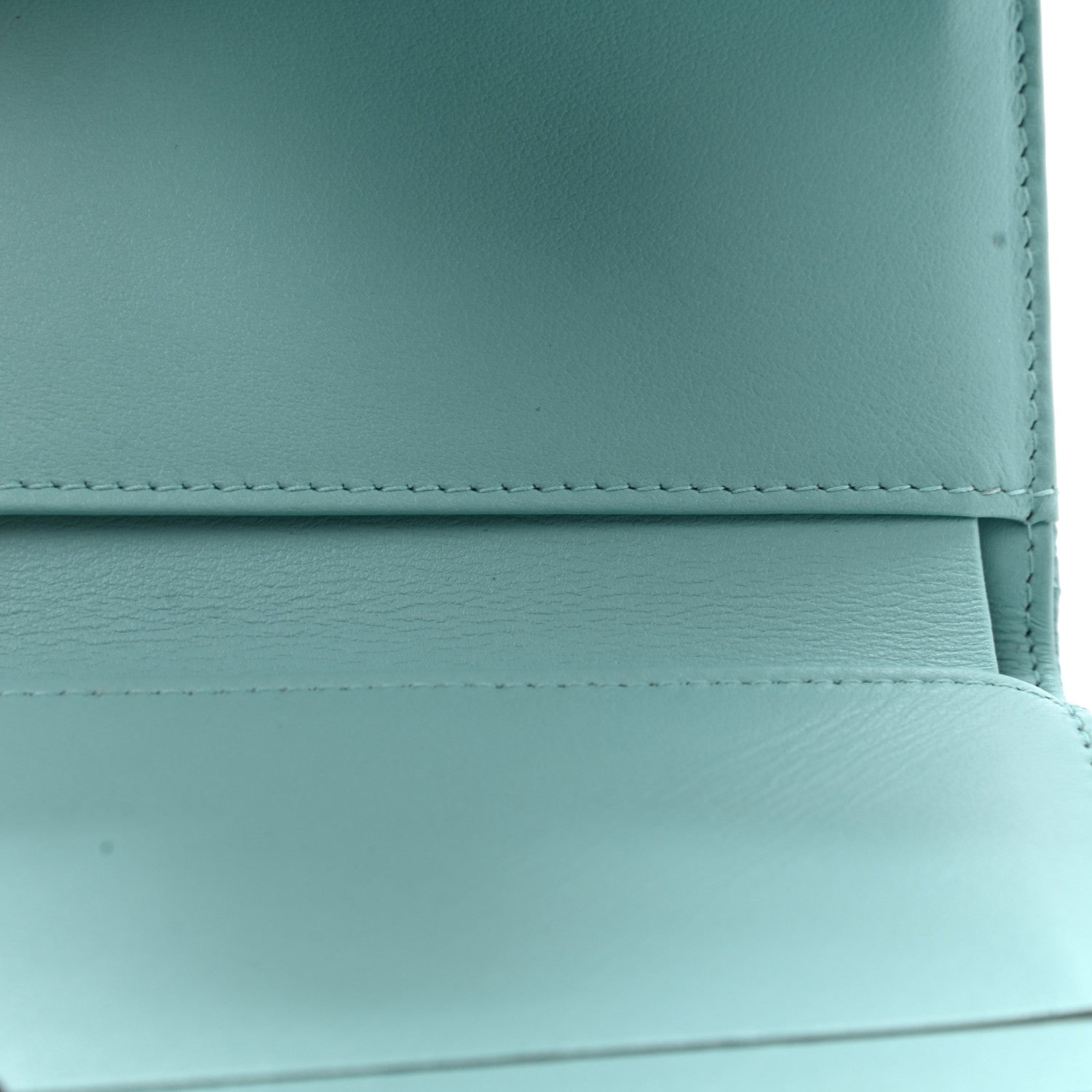 Chanel Caviar Quilted Compact Flap Wallet Light Blue 11 of 11