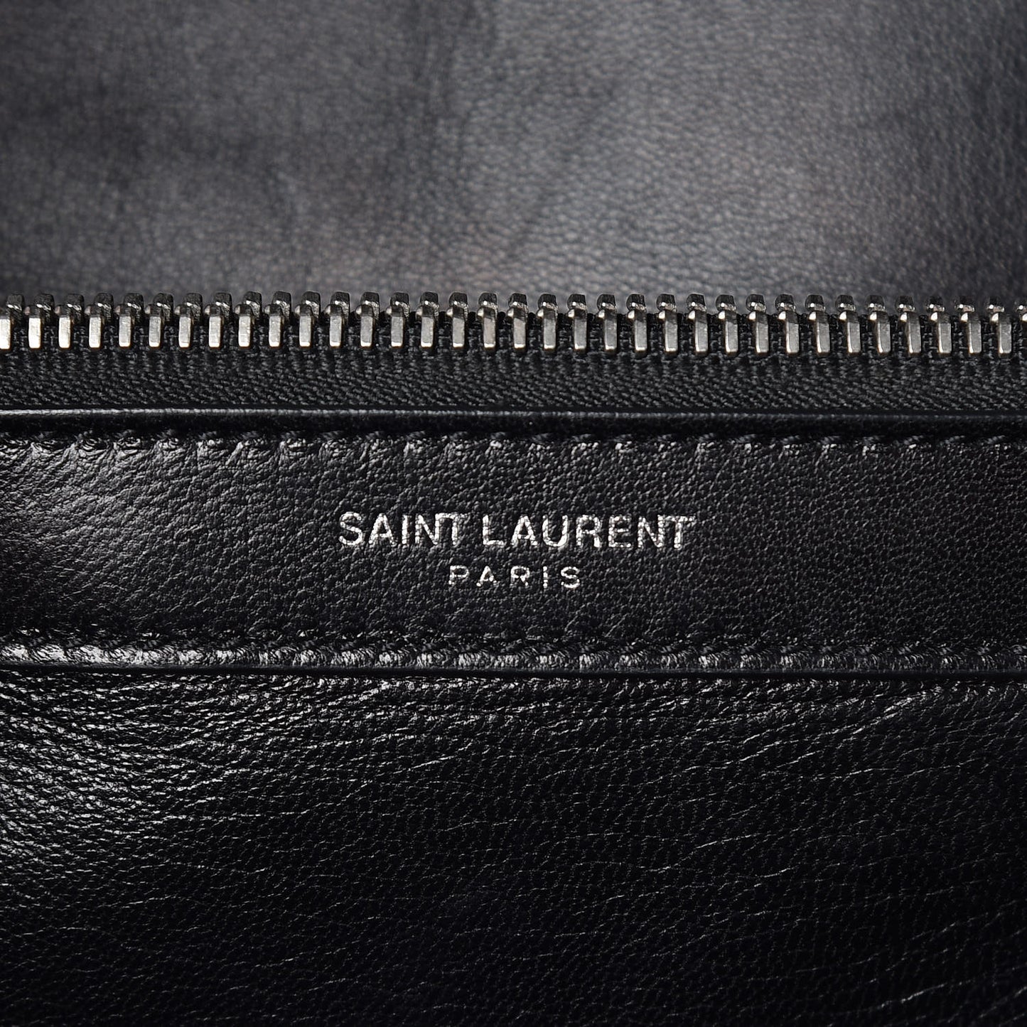 Denim Mixed Matelasse Triquilt Large Monogram Envelope Satchel Black