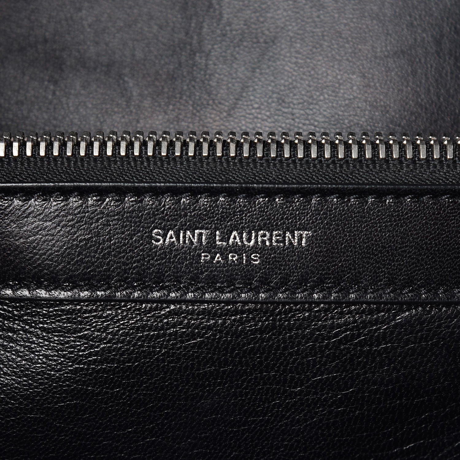 Saint Laurent Denim Mixed Matelasse Triquilt Large Monogram Envelope Satchel Black 6 of 11